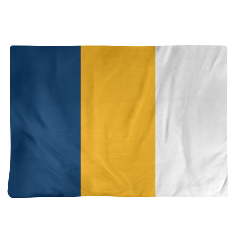 Récapitulatif de 18 po California, Jaune / Blanc, Polyester sergé