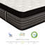 Matelas hybride à ressorts ensachés de qualité supérieure, matelas en mousse viscoélastique imprégnée de gel, blanc / gris-867012064-1013065740
