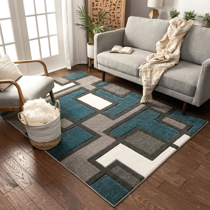 Ruby Blue/Grey Rug