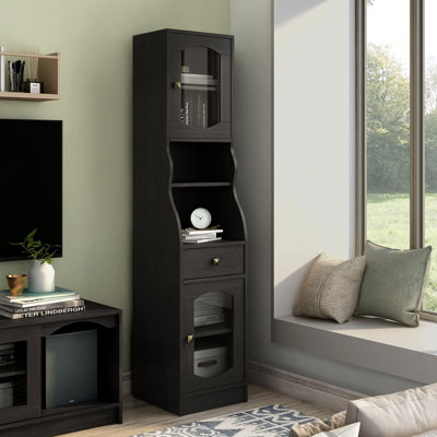 Almasi 70.86''H Wood Bookcase with Cabinet