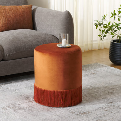 Dishner Ottoman With Tassel