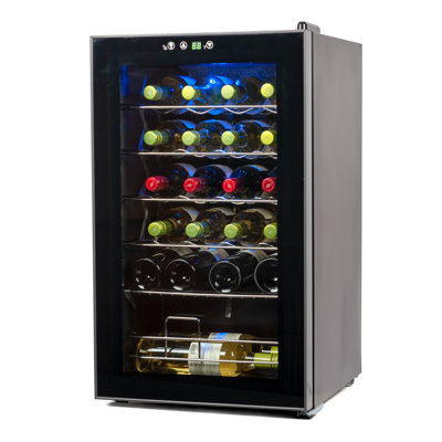 24 Bottle Single Zone Freestanding Wine Refrigerator on Fridge.com