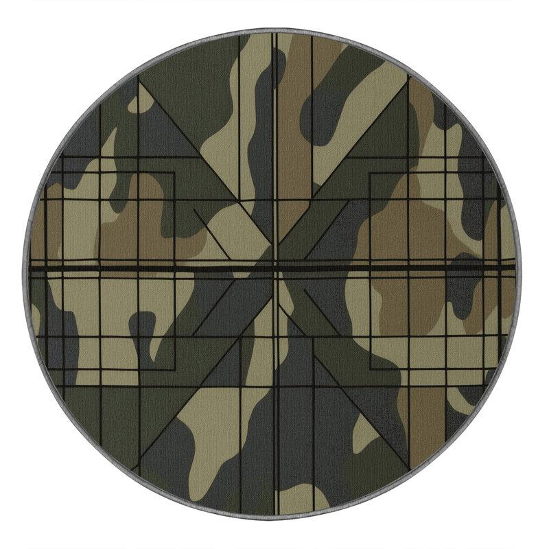 Shield Flow Rug, Round 5'