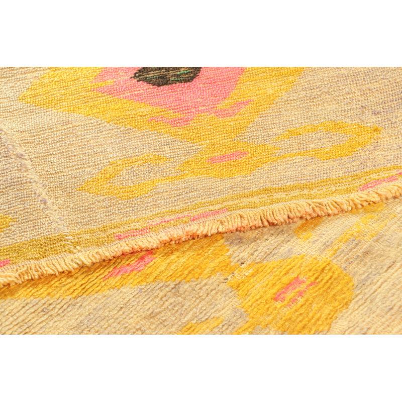 One-of-a-Kind 3'6”x4'3” Hand Knotted Area Rug