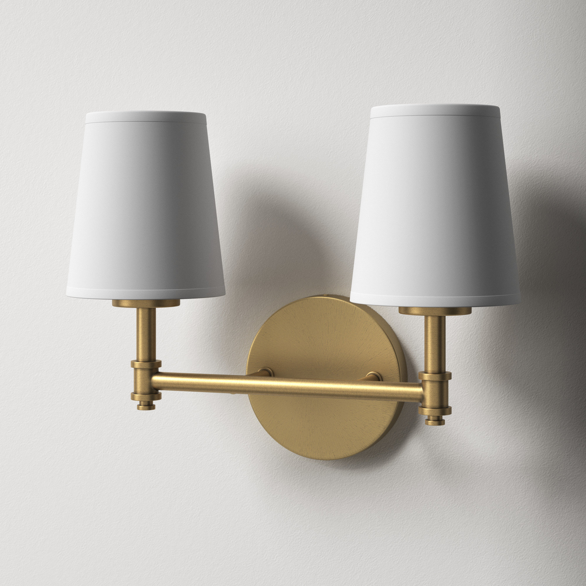 AllModern Edin 2-Light Dimmable Brass Vanity Light & Reviews | Wayfair