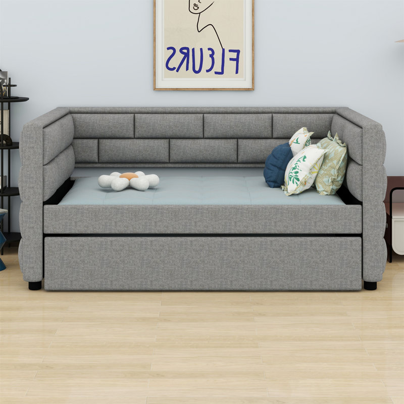 Prakesh Upholstered Daybed with Trundle