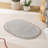 Yirddeo Bath Mat Oval Rug With Pom, Boho Rugs For Bedroom And Bathroom With Non Slip-810954220-810954230