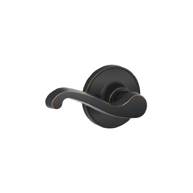 LaSalle Lever Keyed Entry Lock, Aged Bronze, Left, Keyed