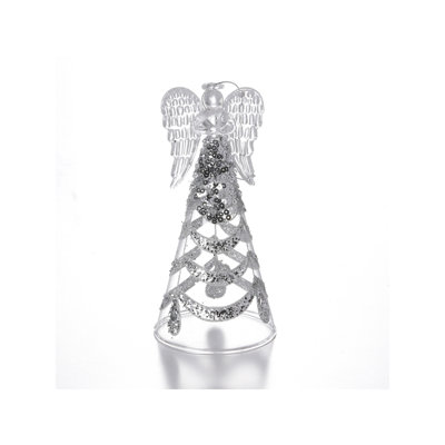 Ornement figurine suspendu en verre fée