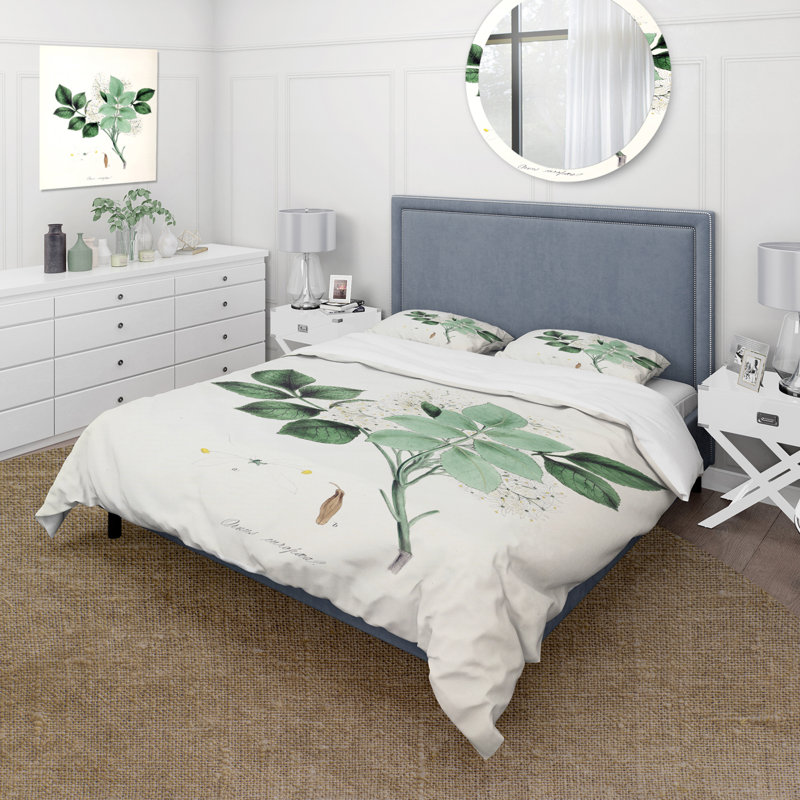 Ensemble de housse de couette Farmhouse Vintage Blossoming Flower IV - microfibre de polyester