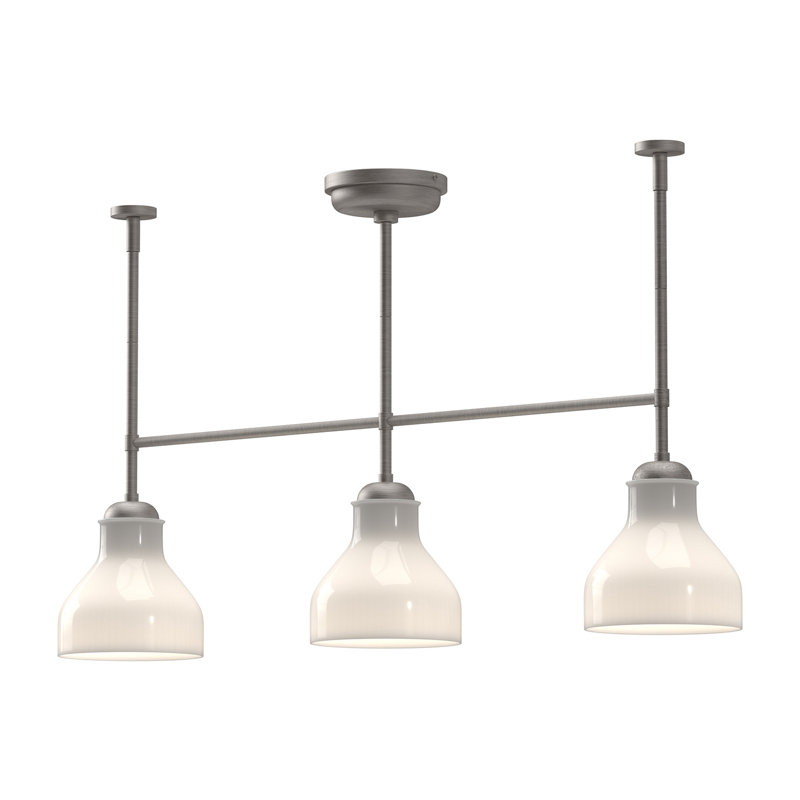 Westlake 3 - Light Kitchen Island Pendant, Brushed Nickel