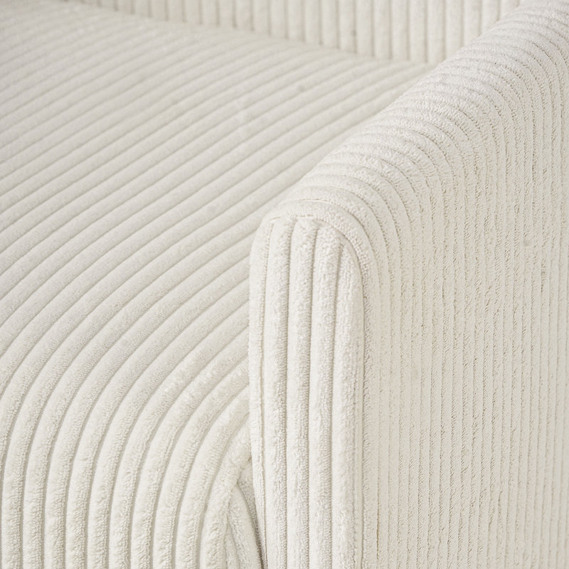 Fauteuil de salle à manger rembourré, Beige