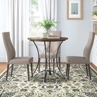 Konieczny Round Metal Base Dining Table