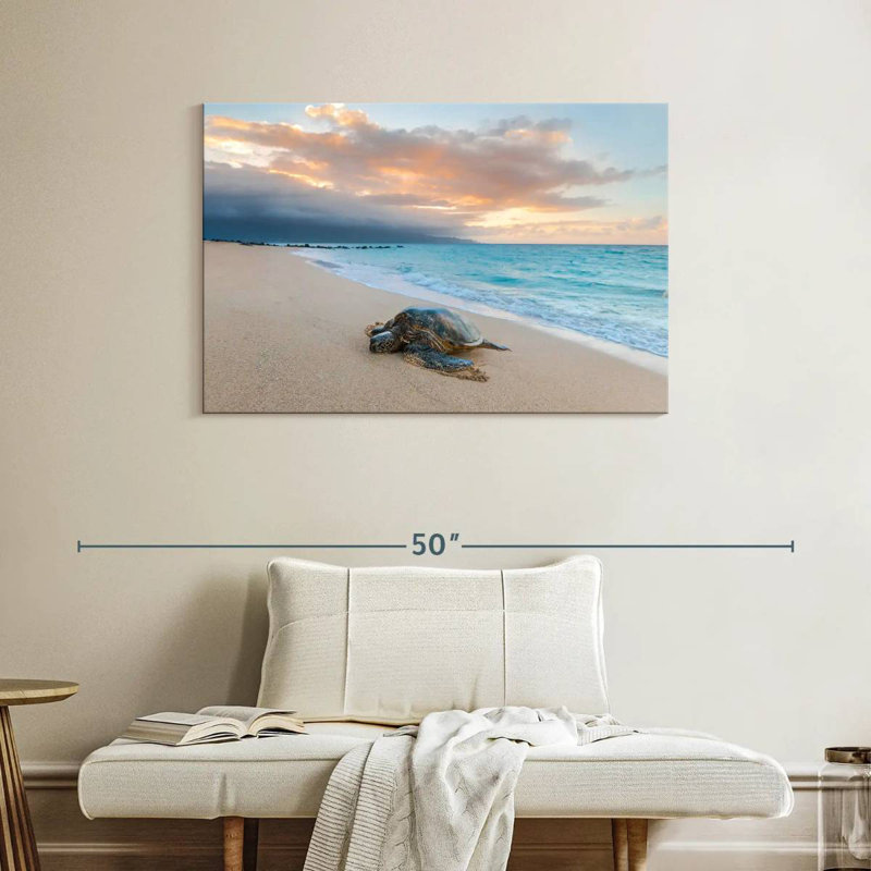 Turtle Sunset, 26" H x 39" W