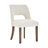 Upholstered Side Dining Chairs with Wood Legs Set of 2-1243130619