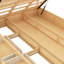 Lit plateforme en bois avec rangement inférieur et 2 tiroirs, couleur bois