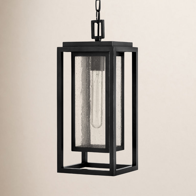 Natalina Outdoor Hanging Lantern, Black