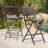 Outdoor Wicker Barstools Faux Rattan Patio Bar Stools Foldable Chair, Multibrown, Set Of 2