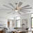 Large 12-blade Outdoor Windmill Ceiling Fan With Light And Remote, Dual-finish Blades, Ideal For Large Indoor & Outdoor Spaces Like Patio, Porch, Gazebo, Garage, Living Room-114394735-114394736-126011920