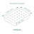 miniuno Hypoallergenic Pocket Spring Standard Cot Mattress 120 x 60cm