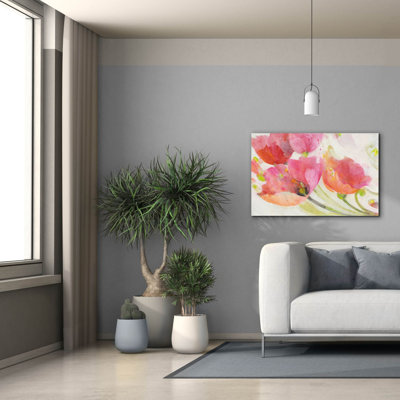 «Poppies In The Breeze» par Albena Hristova, art mural sur toile