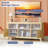 Oak TV Stand 4 Shelves 2 Doors For 55~65 Inch Tvs.