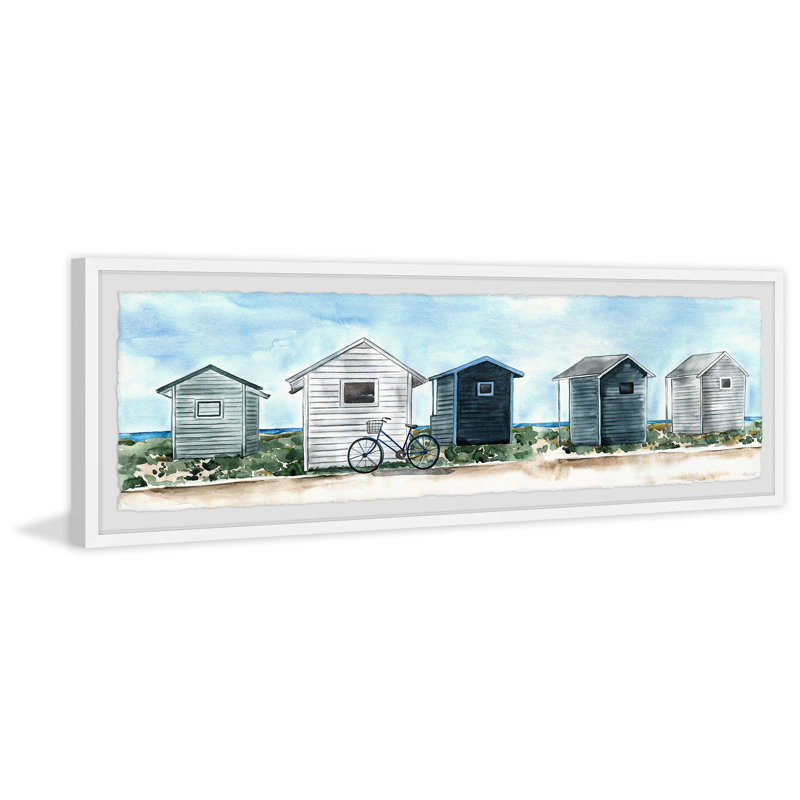 «Find Me By The Sea», reproduction encadrée, H 10 po x l 30 po x P 1,5 po