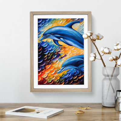 Two Dolphin No.1 - Wall Art