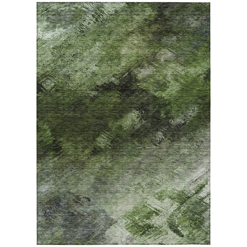 Decicco Abstract Indoor / Outdoor Rug, Rectangle 9' x 12'