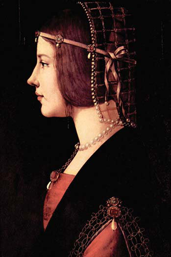 «Lady Beatrice d'este» par Leonardo Da Vinci, reproduction d'art
