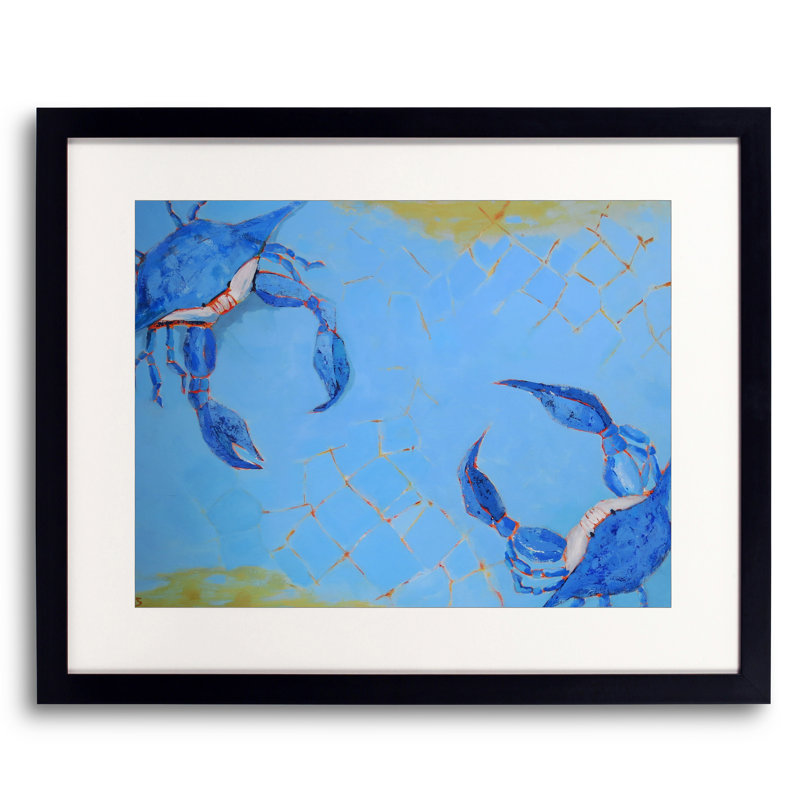 Blue Crabs Print by Phyllis Adams, 17.25" H x 21.25" W