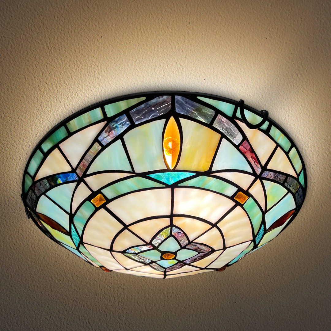 Tiffany Glass Flush Mount Vinplus