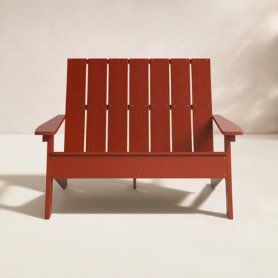 Byrnes Recycled Plastic Double Adirondack Loveseat