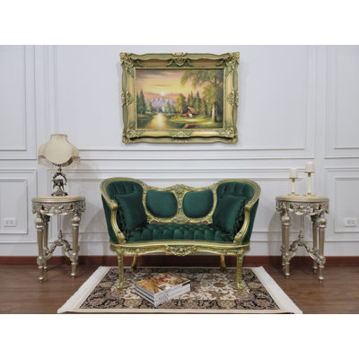 Dedrea 56'' Velvet Settee