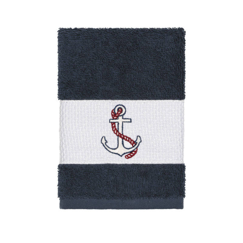 Essuie-mains en coton Easton, Bleu minuit