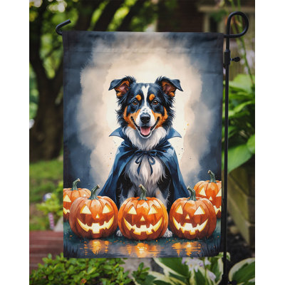 Drapeau de jardin chiot Halloween