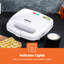 GEEPAS 2 Slice Waffle Maker Non-Stick Mini Waffle Iron Machine for Belgian & American Waffles Cool Touch Handle 750W