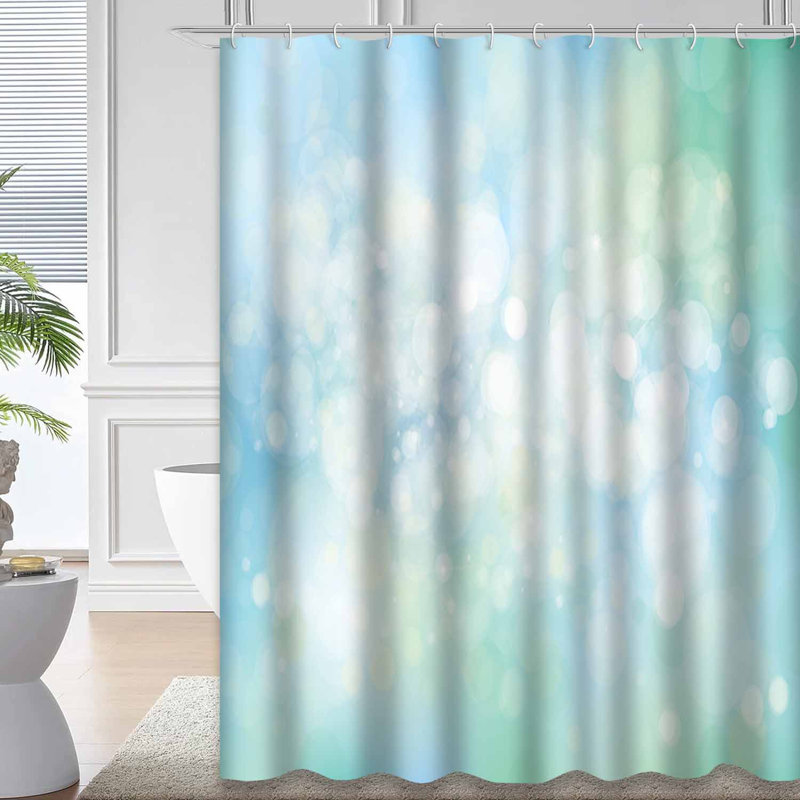 Rideau de douche Lights Blue Beauty, L 72 po x l 84 po