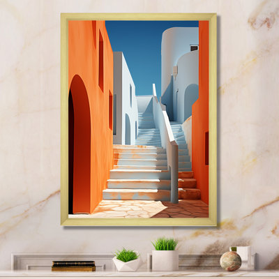 Azur arches escalier - formes abstraites, impressions d'art mural