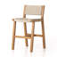 Delano Outdoor Teak Bar Stool-818985605-818985610-818985609