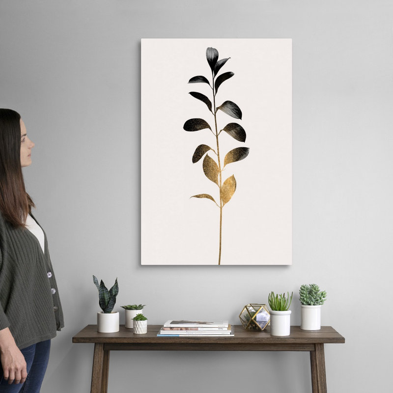 «Monochromatica No. 9», art mural sur toile, Toile tendue, H 36 po x l 24 po