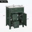 Meuble-lavabo moderne de 24 pouces avec lavabo, tiroirs à fermeture douce et tablette réglable pour petits espaces-749101332