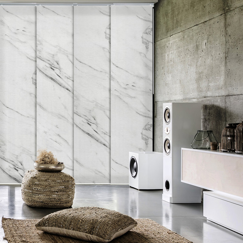 Sharmaine Traditionally Spun Semi-Sheer Statuario Vertical Blind