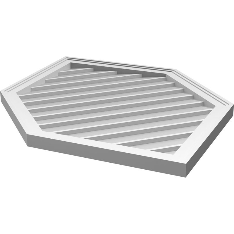 Ventilé vertical à pignon vertical en uréthane non piqué 12/12, H 1,5 po x l 26 po x L 42 po