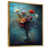 Toile avec cadre flottant or