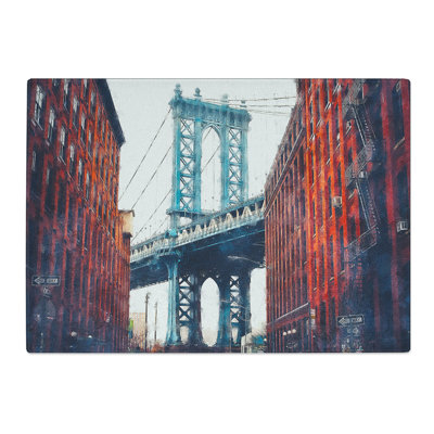 Tempered Glass George Washington Bridge Chopping Board