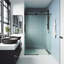 Cass 48-52" W x 76" H Sliding Frameless Shower Door with 3/8" Clear Glass-55865525