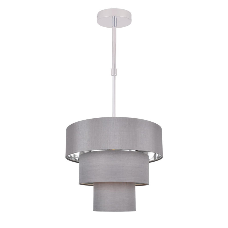 Athema 1 - Light Single Pendant, Grey/Chrome