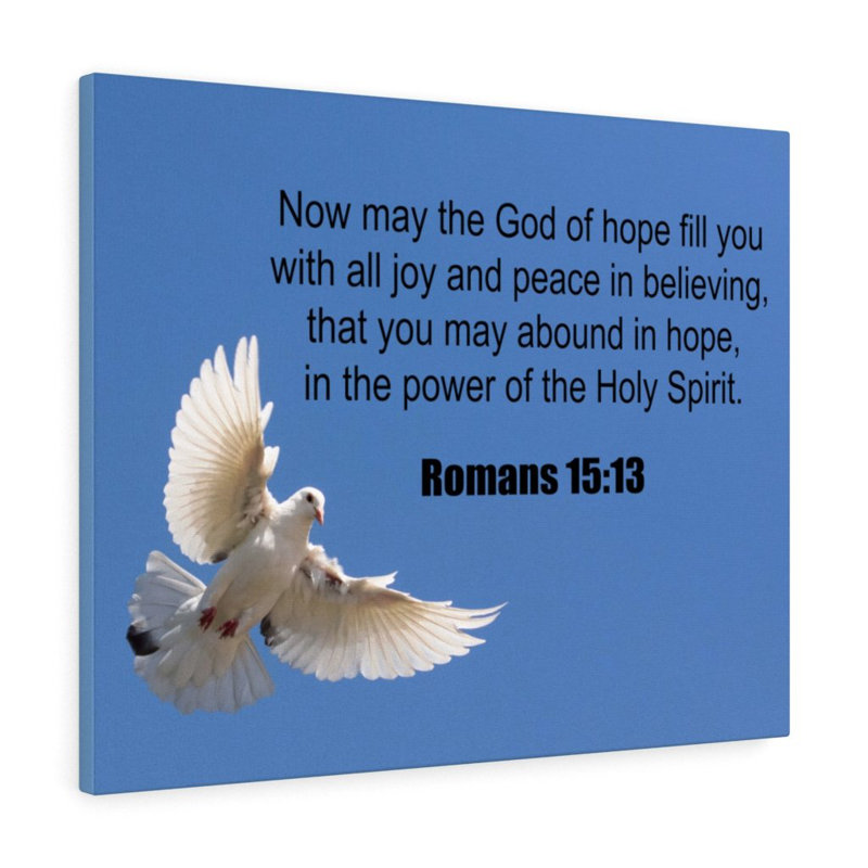 God Of Hope Romans 15:13 - Wrapped Canvas Print, 61cm H x 76cm W