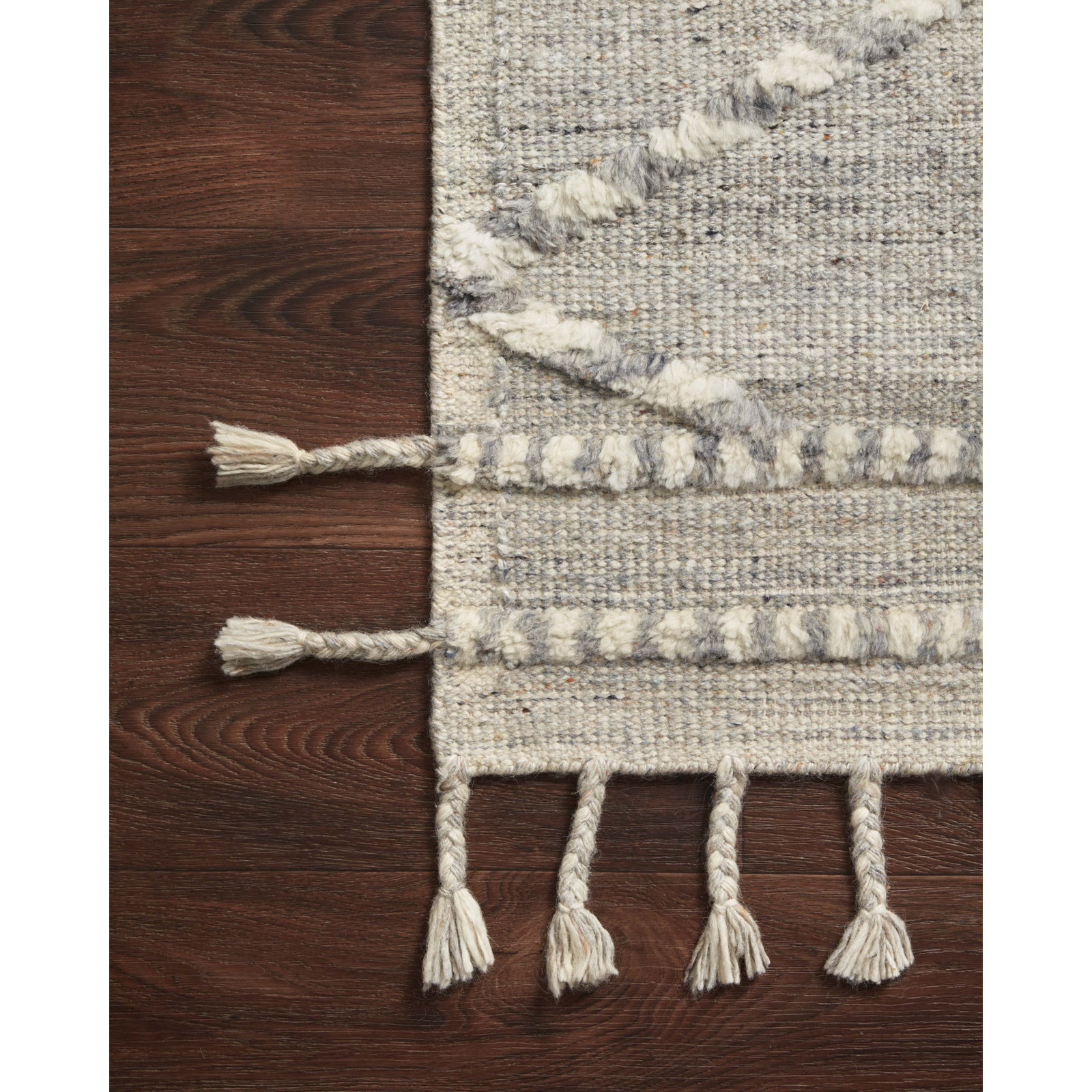 Hanna Ivory Hand-Knotted Wool Rug, Rectangle 2' x 3'